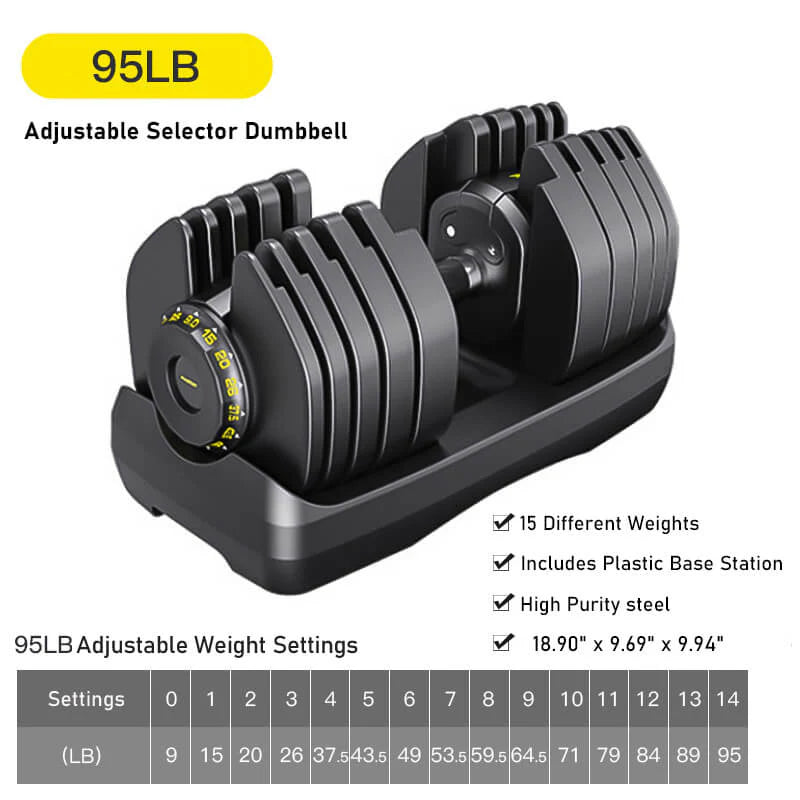 All-In-One Adjustable Dumbbells (Pair)