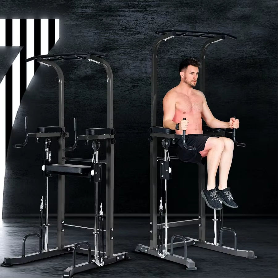 Power Tower Dip Station Pull up Bar