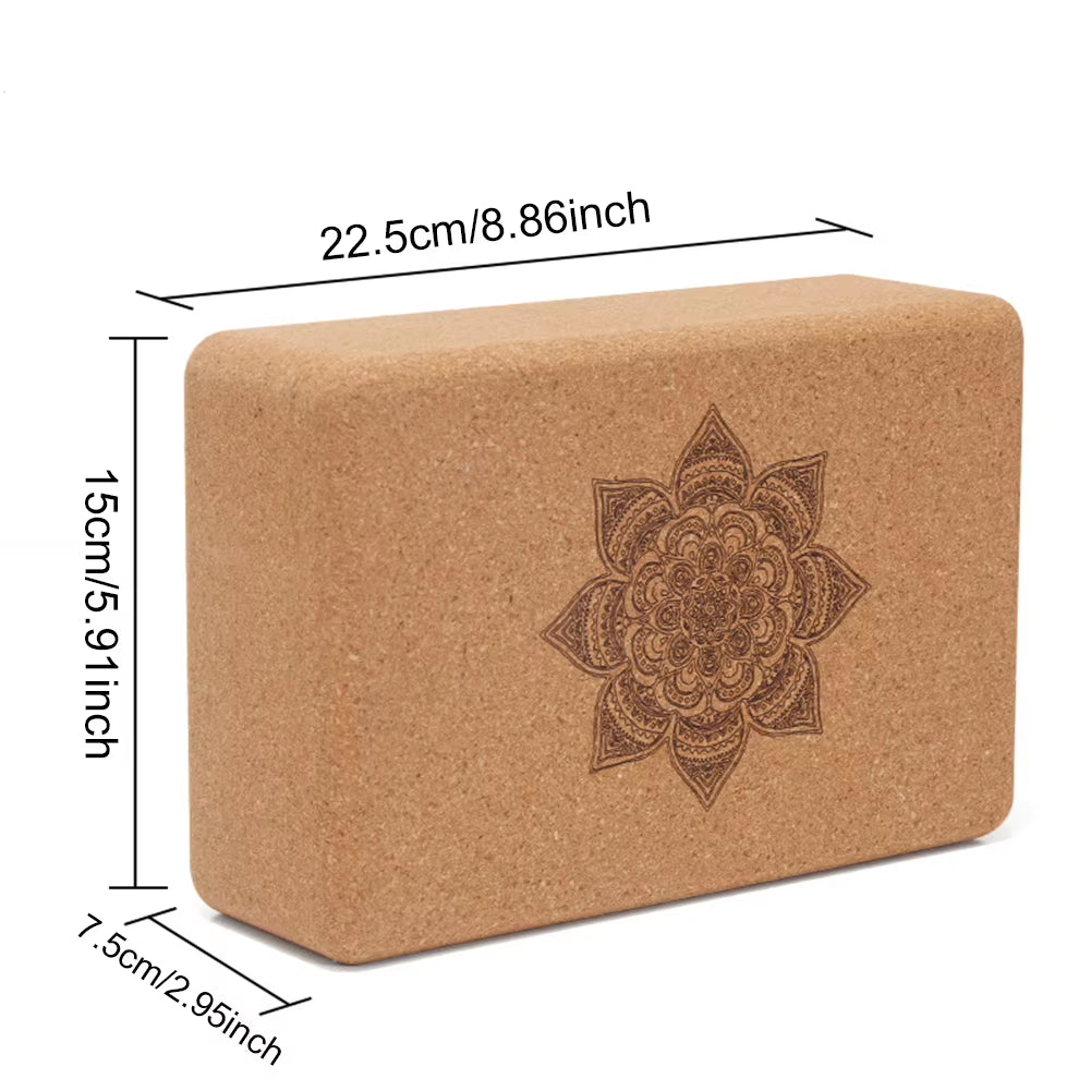 Cork Yoga Block Eco-Friendly Natural Cork