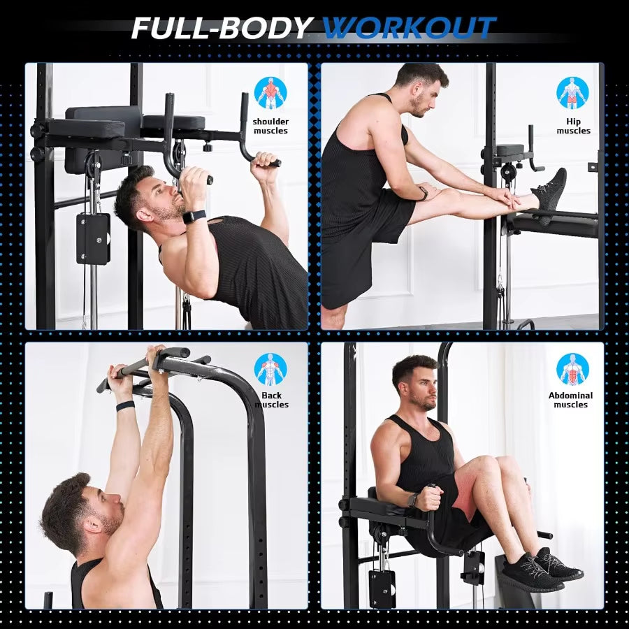 Power Tower Dip Station Pull up Bar
