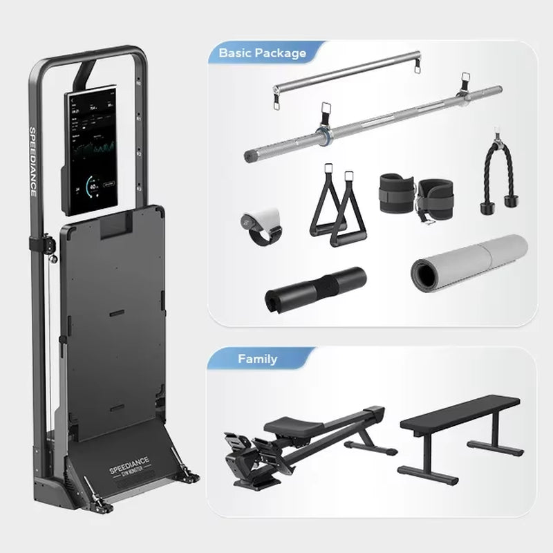 All-in-One Smart Home Gym – Digital Cable Resistance Trainer