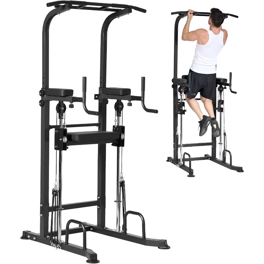 Power Tower Dip Station Pull up Bar