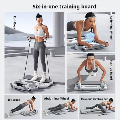 6-In-1 Multi-Purpose Pilates and Abdominal Training Board Set 