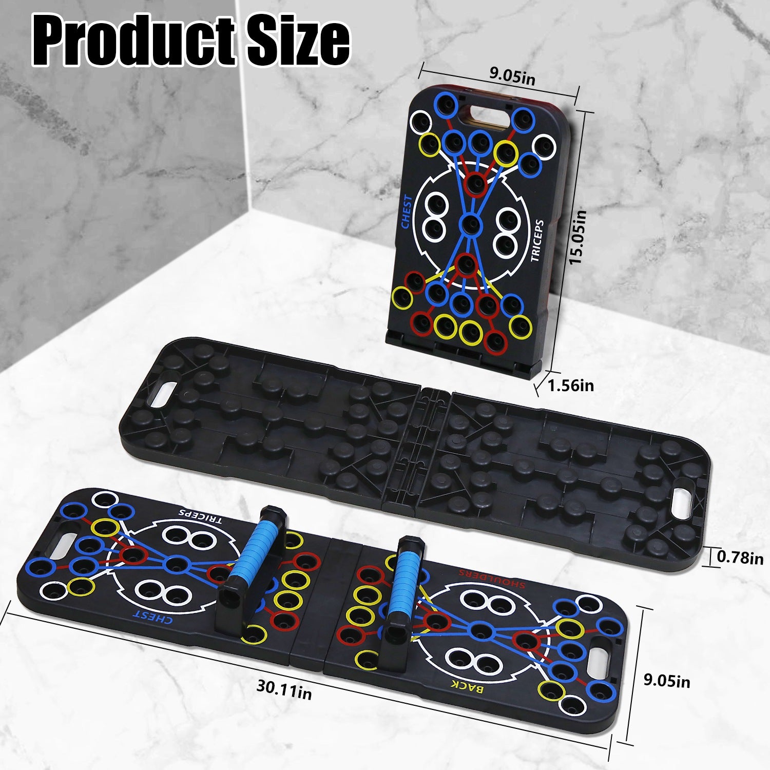 Multifunctional Push up Board Home Strength Training Equipment with 15 Fitness Accessories