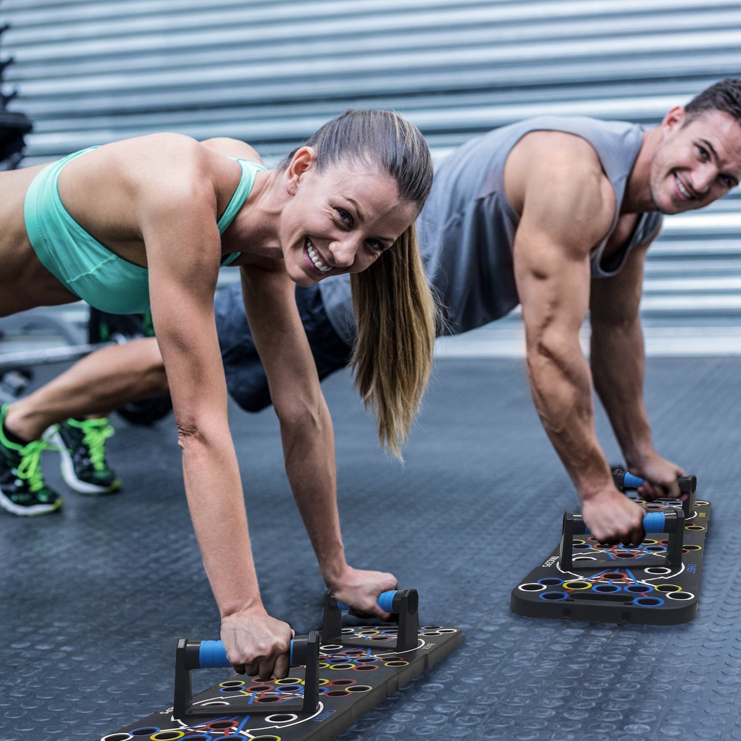 Multifunctional Push up Board Home Strength Training Equipment with 15 Fitness Accessories