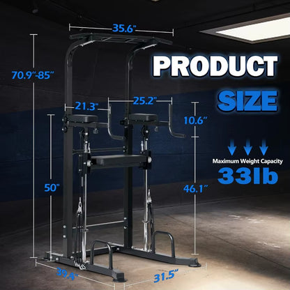 Power Tower Dip Station Pull up Bar